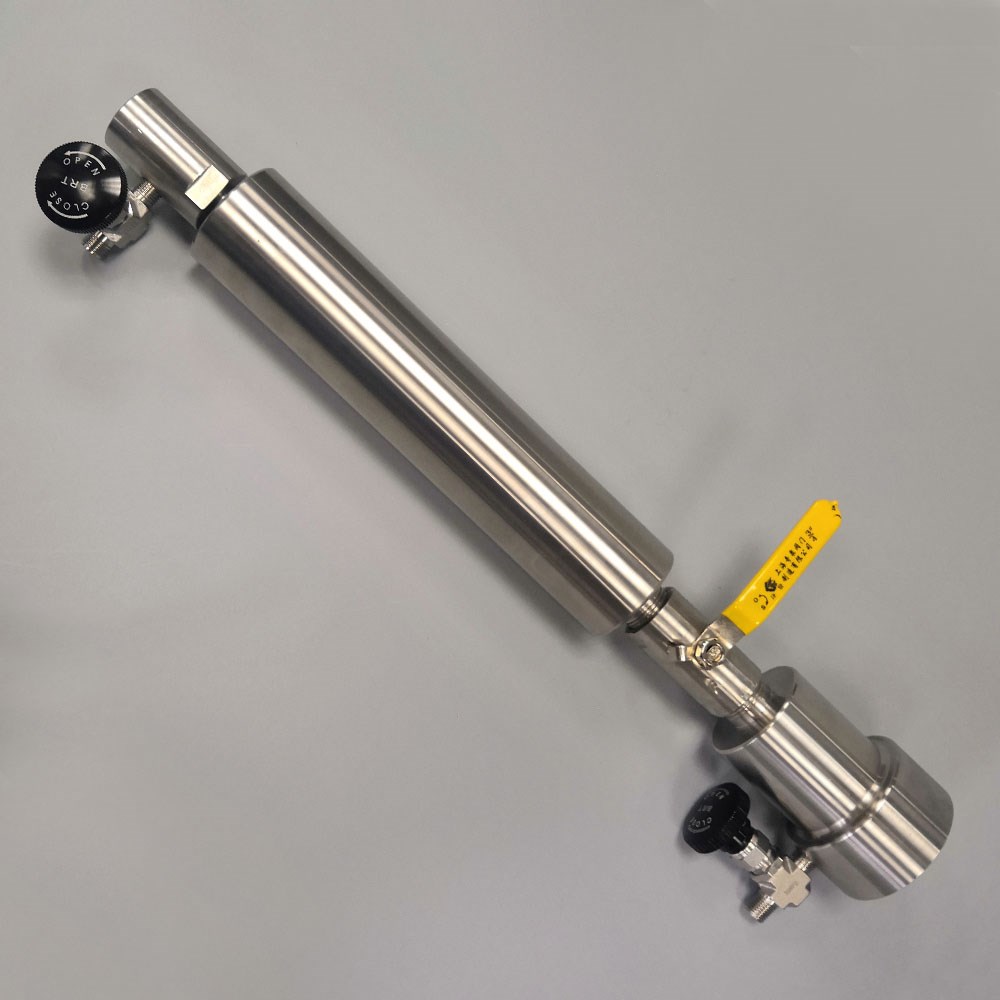 Medidor de pressão de aço inoxidável para gasoduto de laboratório