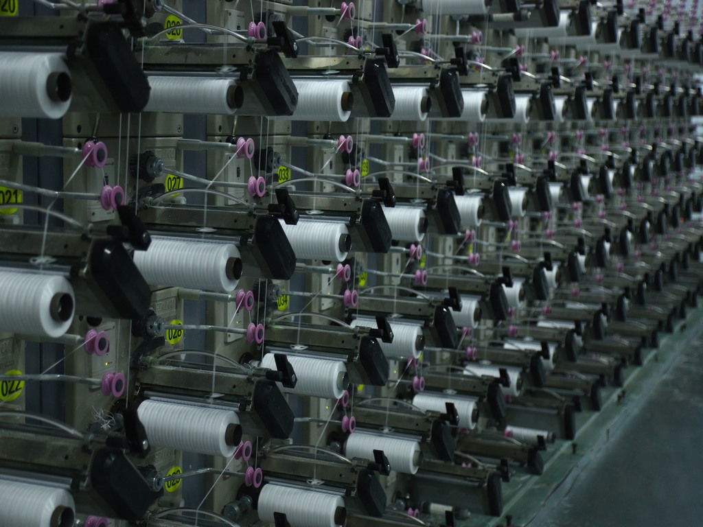 Actual shot of wire drawing production line