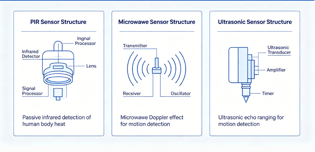 Motion Sensor: Working Principle, Types, Benefits & Lighting ...