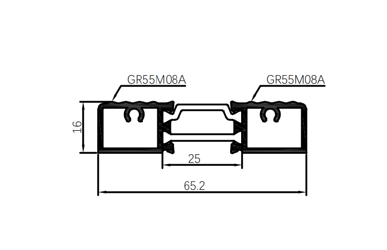 Ferestre din aliaj de aluminiu cu deschidere spre exterior - seria GR65M