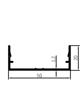 Profile de perete cortina izolate din aliaj de aluminiu-seria 50