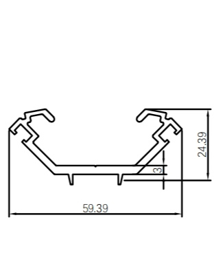 Profile de perete cortina izolate din aliaj de aluminiu-seria 50