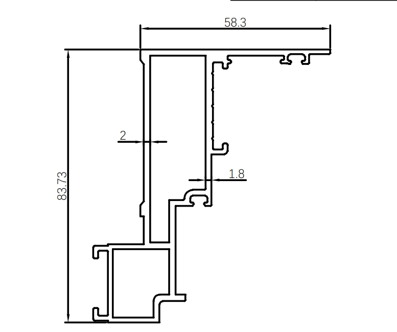Profile de ferestre glisante orizontale din aluminiu