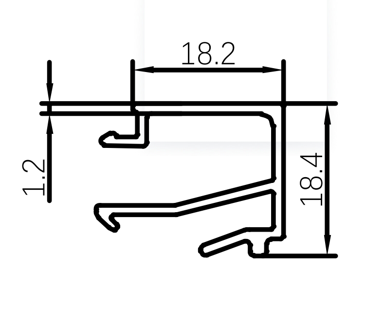Profile de ferestre glisante orizontale din aluminiu