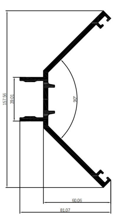 Perete cortina izolat cu profil din aluminiu seria -70