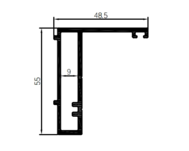 Perete cortina izolat cu profil din aluminiu seria -70