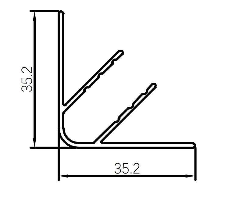 Garduri din aliaj de aluminiu Profile decorative pentru plăci de cleme