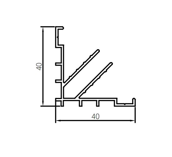 Garduri din aliaj de aluminiu Profile decorative pentru plăci de cleme