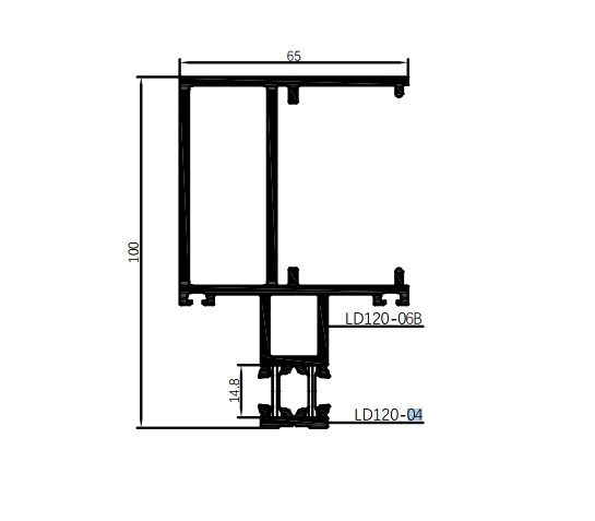 Wintergartenprofile aus Aluminiumlegierung – Serie 120