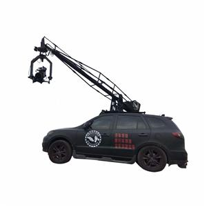 Car shooting behind the scenes production, to understand the vehicle camera crane shooting system.