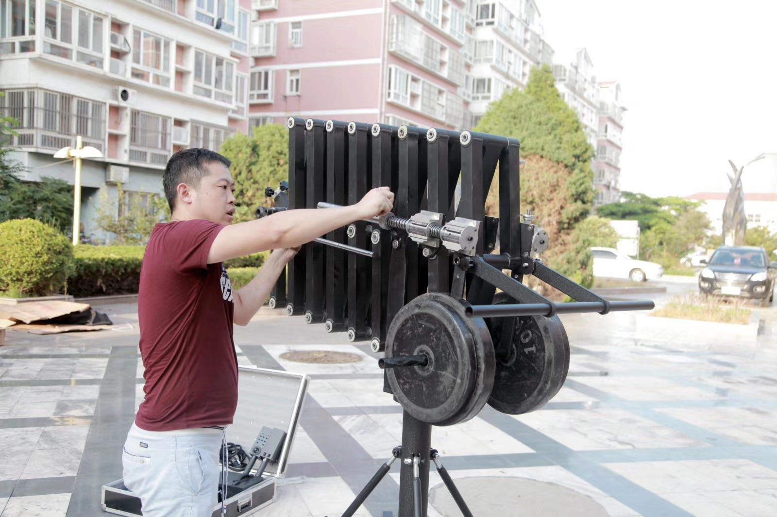 6m telescopic camera jib crane