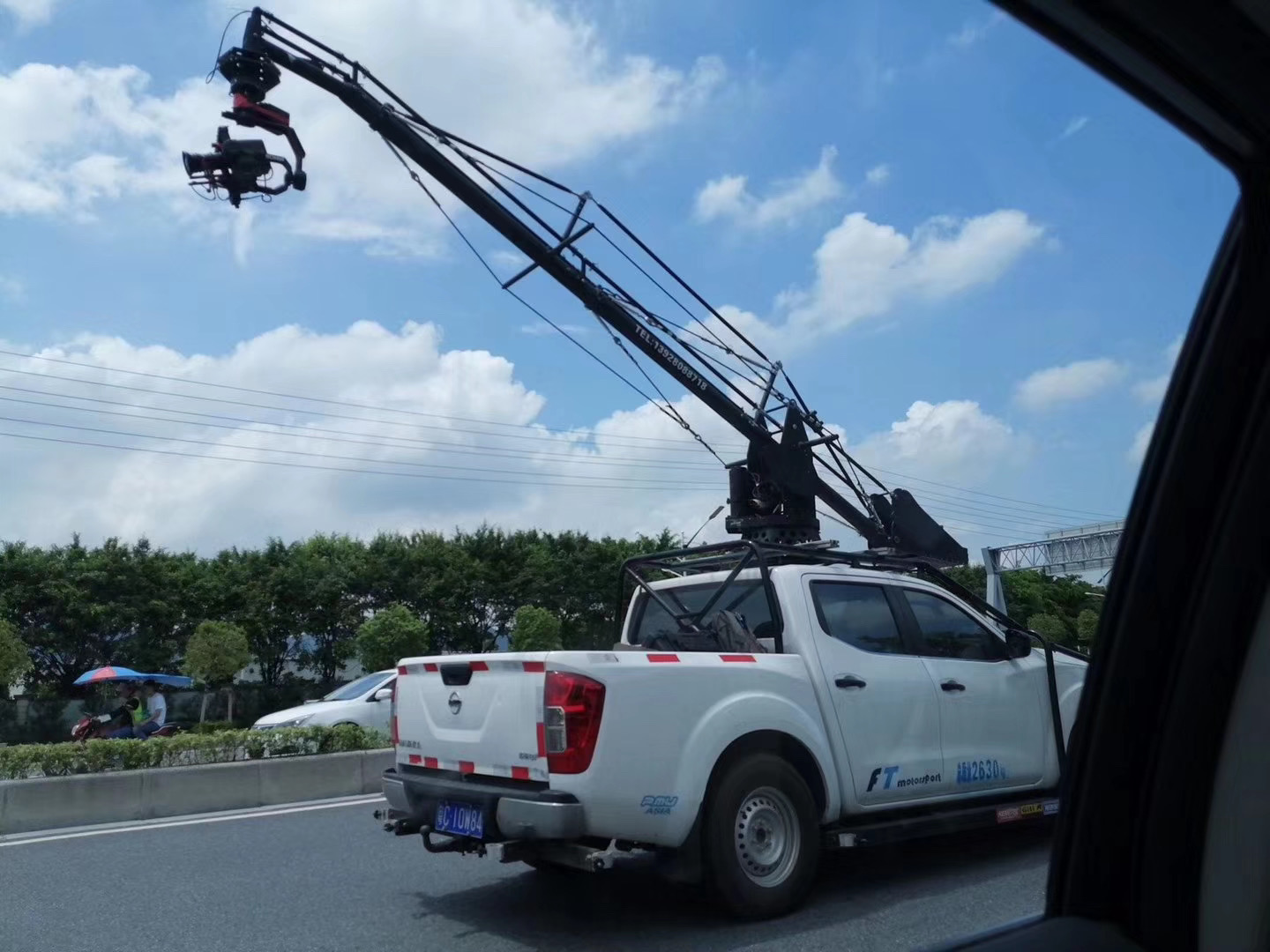 6m camera jib crane for car