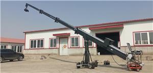 12m Hydraulic Base Heavy Telescopic Camera Crane with Land and Dolly Wheels
