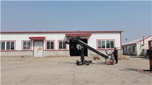 12m Hydraulic Base Heavy Telescopic Camera Crane with Land and Dolly Wheels