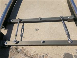 White Stainless Steel Heavy Duty Circle Dolly Rail