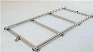 Curved stainless steel film dolly track rail