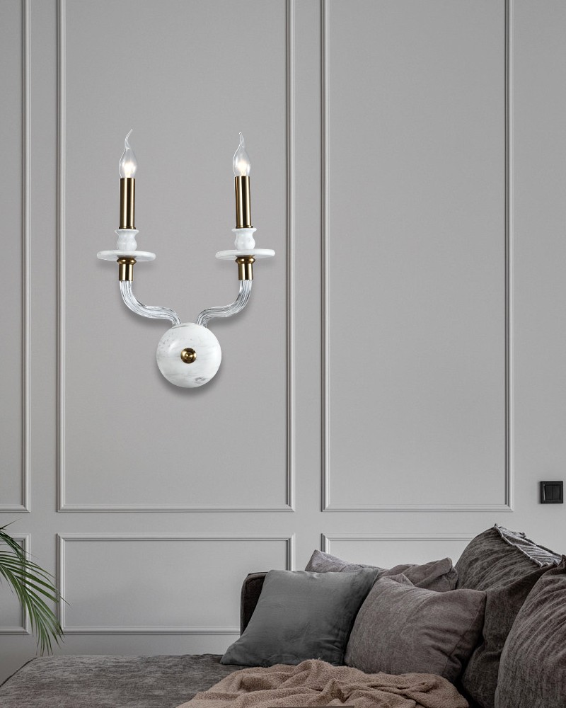 Marble wall lamp