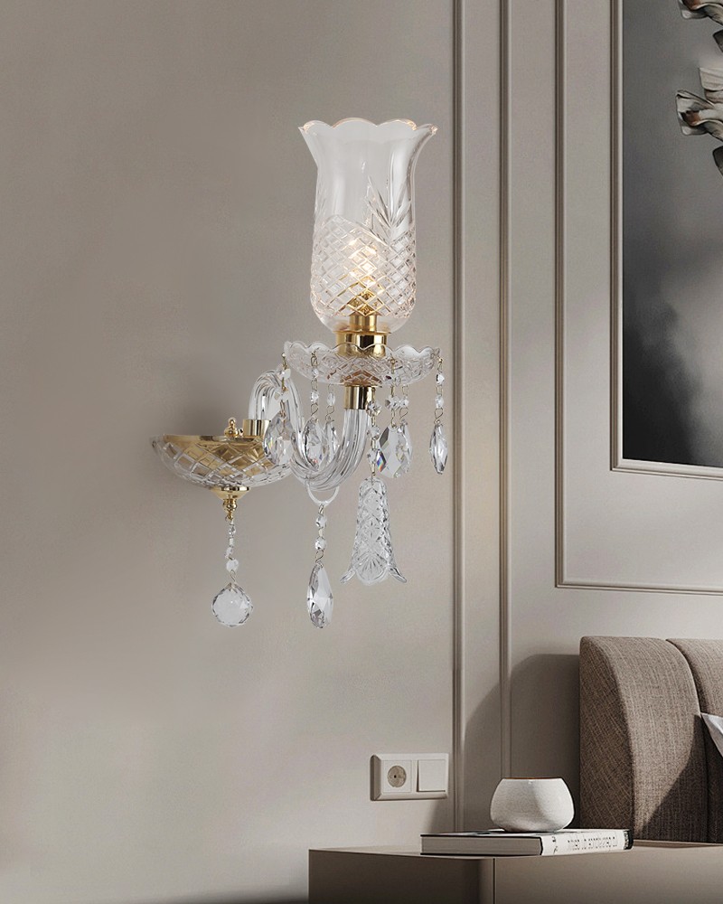 crystal wall lamp