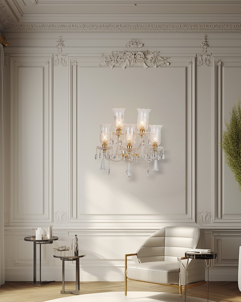 crystal wall lamp