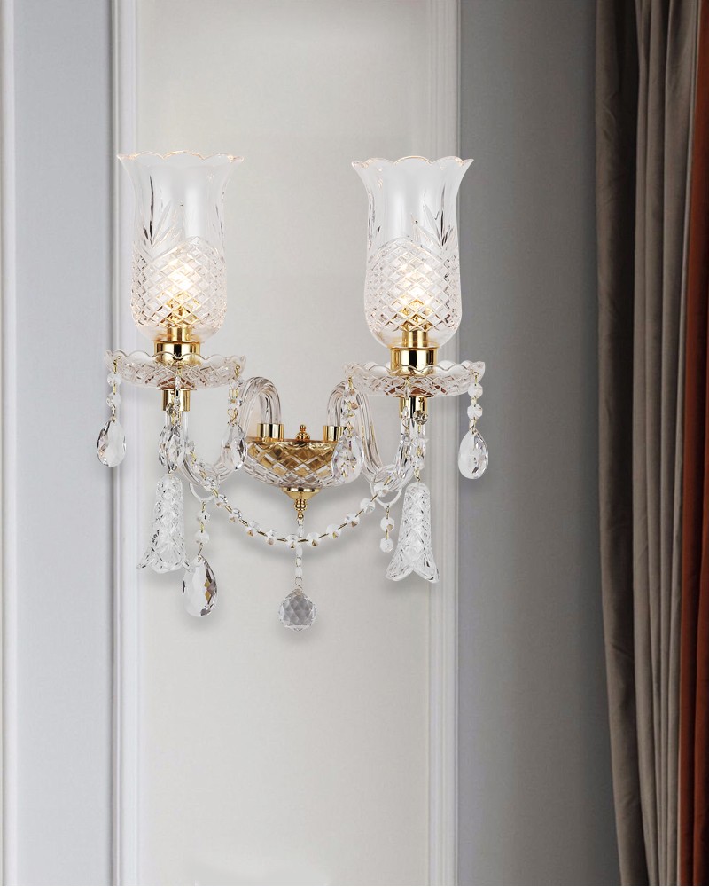 crystal wall lamp