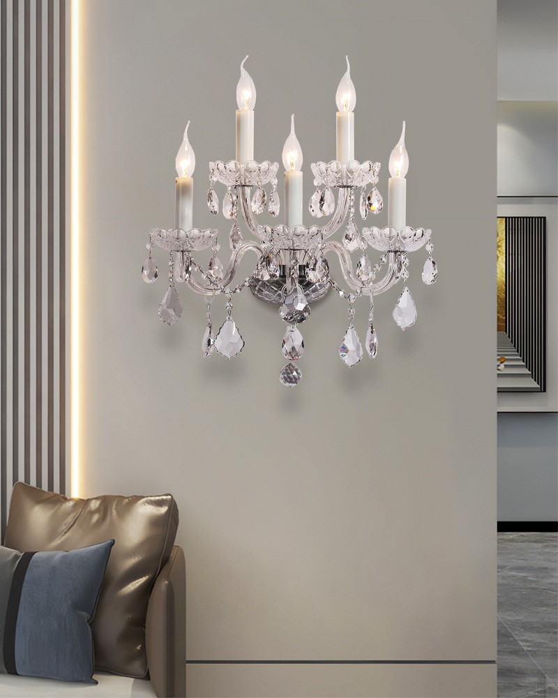 Crystal wall lamp