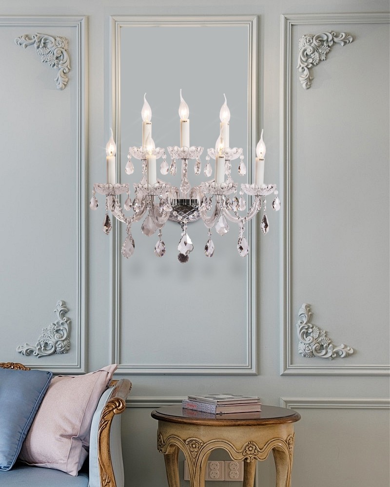 Crystal wall lamp