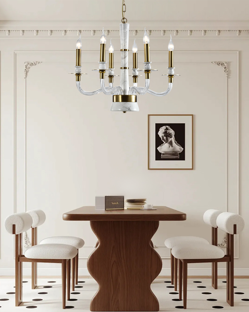 marble chandelier