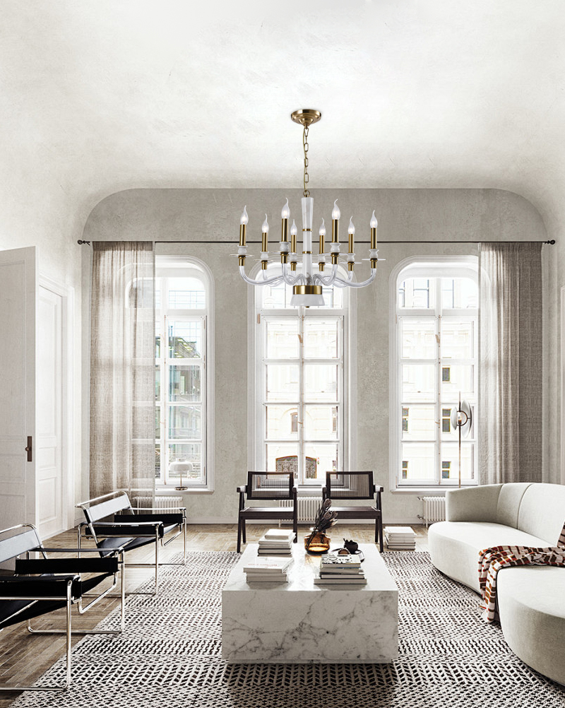 marble chandelier