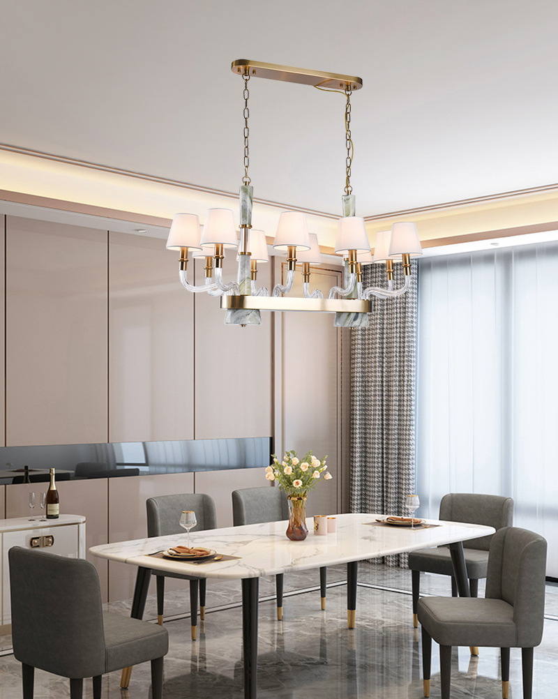 High-end stone chandelier
