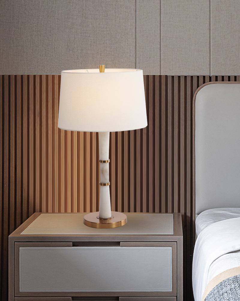 Marble table lamp