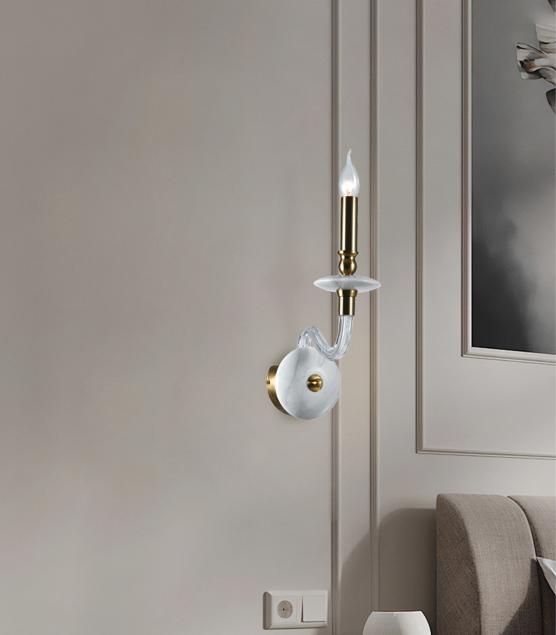 Marble wall lamp