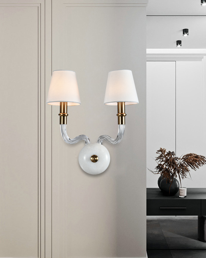Marble wall lamp
