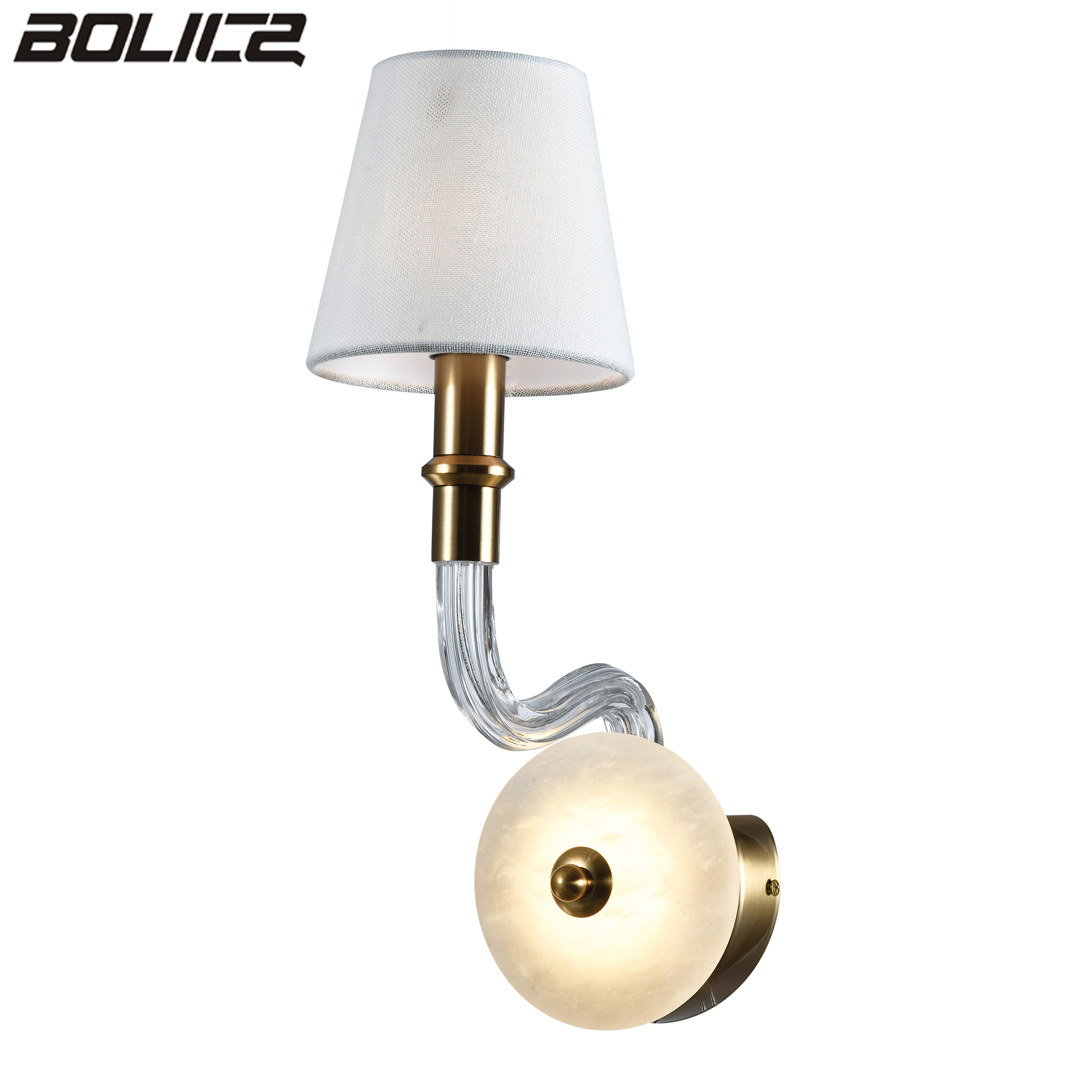 Amerikaanse stijl stenen metalen wandlamp voor thuis
