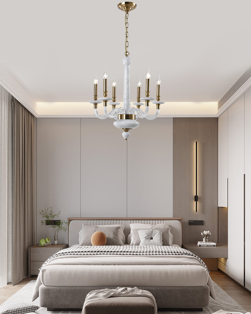 marble chandelier