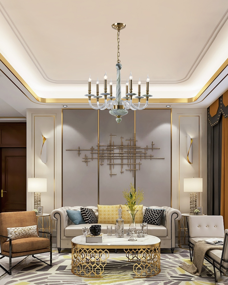 marble chandelier