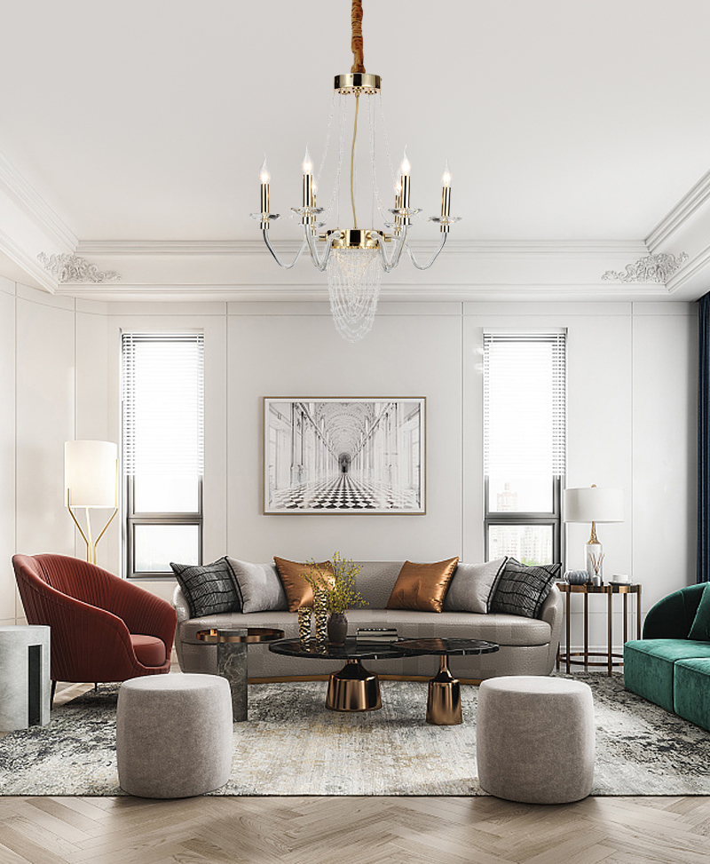 American metal chandelier