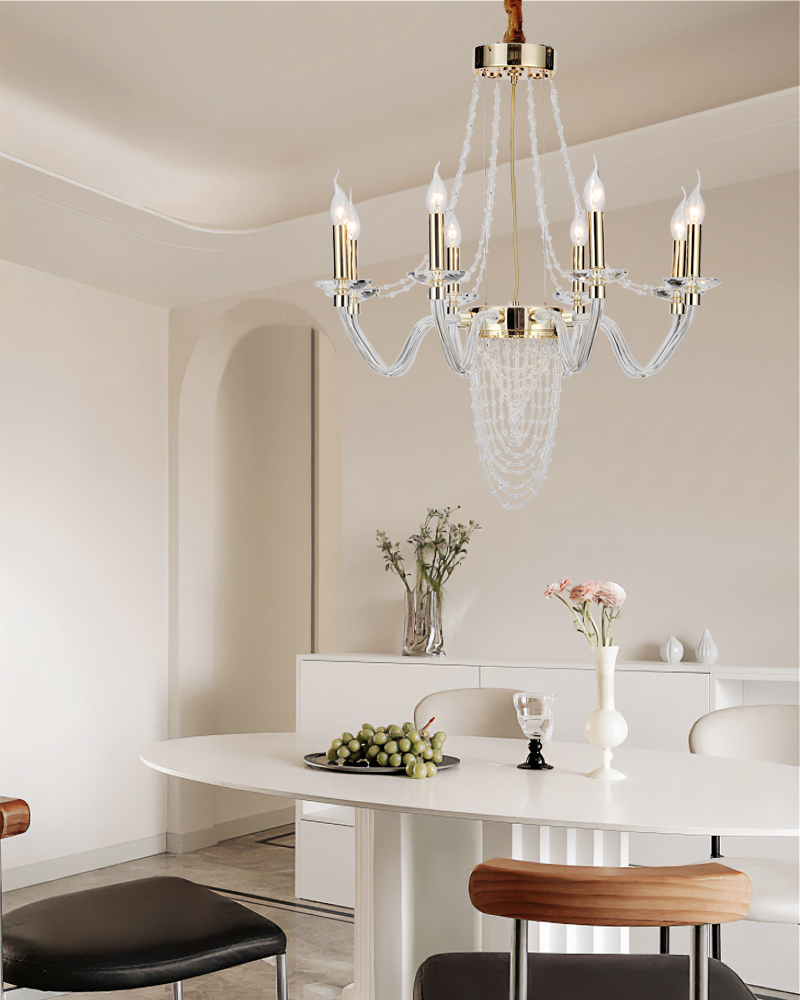 American metal chandelier