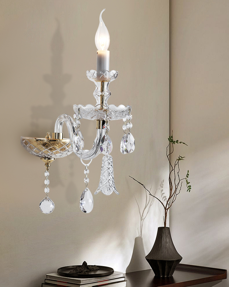 crystal wall lamp