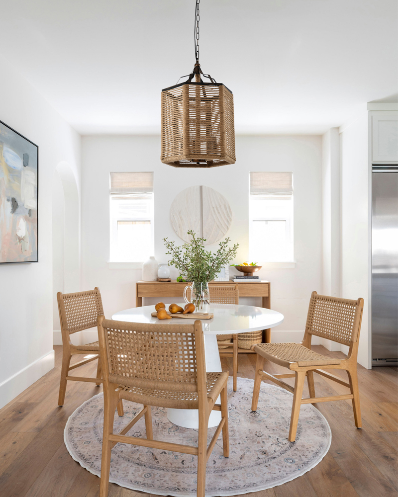 Hemp rope chandelier