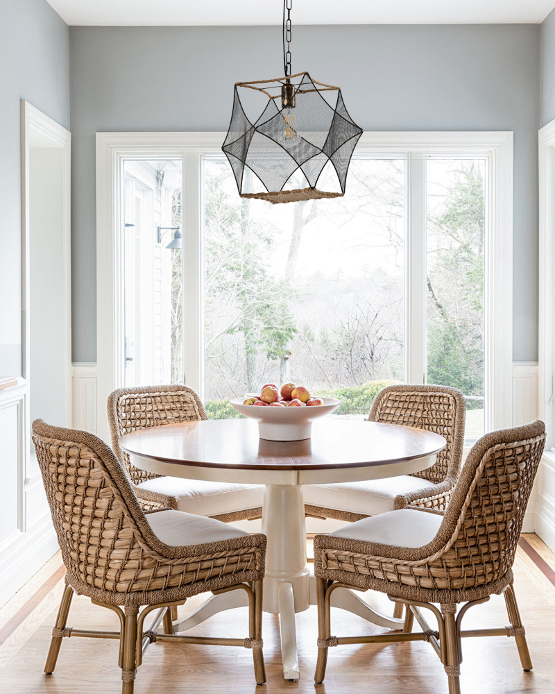 Hemp rope chandelier