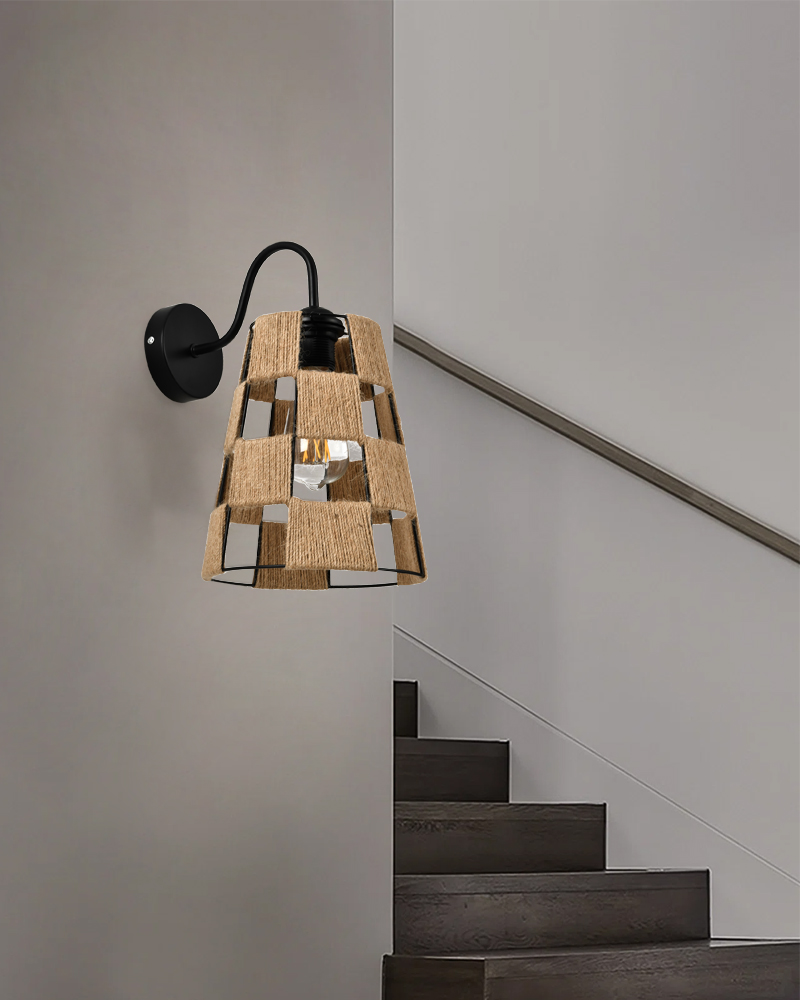 woven wall-mounted lamp