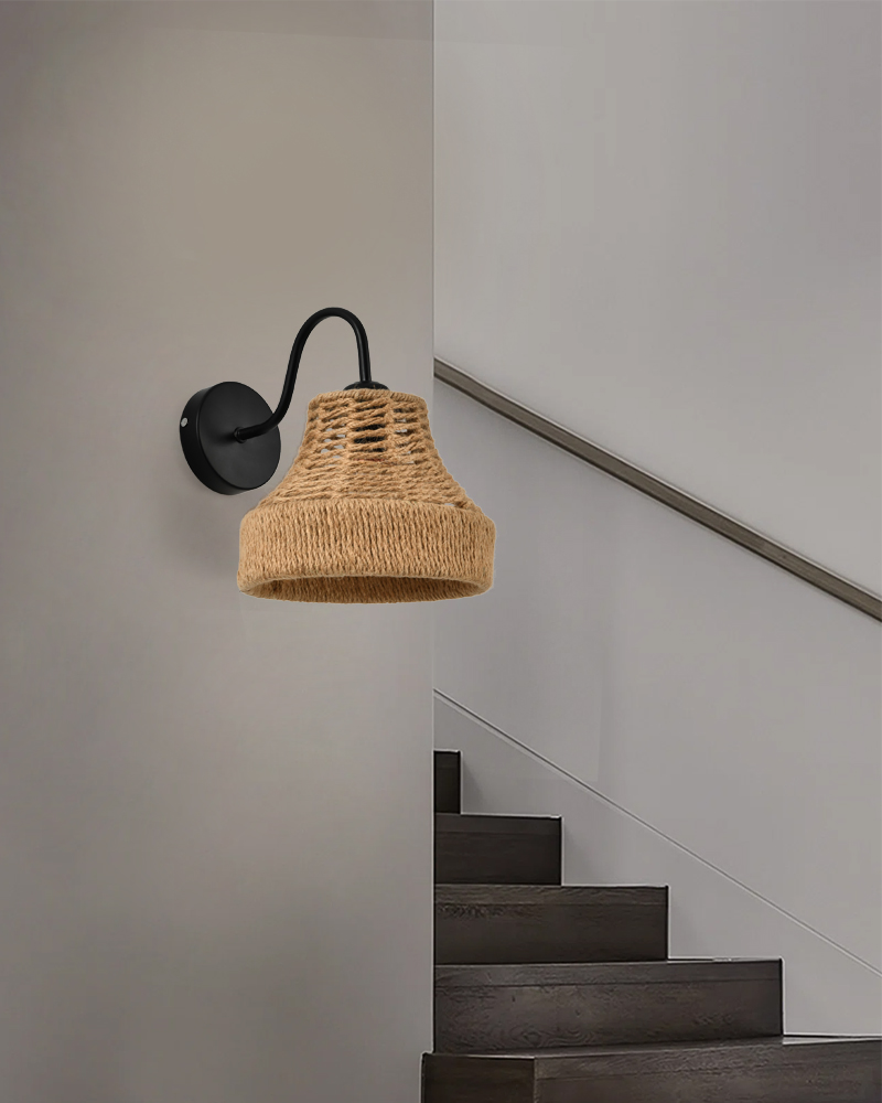 Hemp rope chandelier
