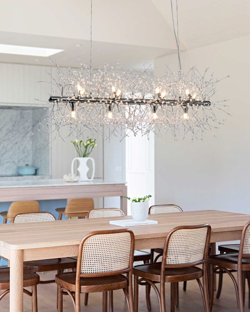 Restaurant crystal chandelier