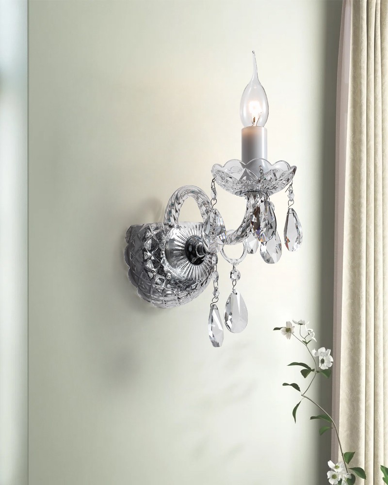 crystal wall lamp