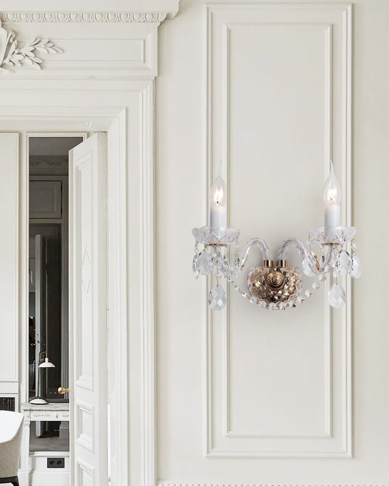 Glass wall lamp