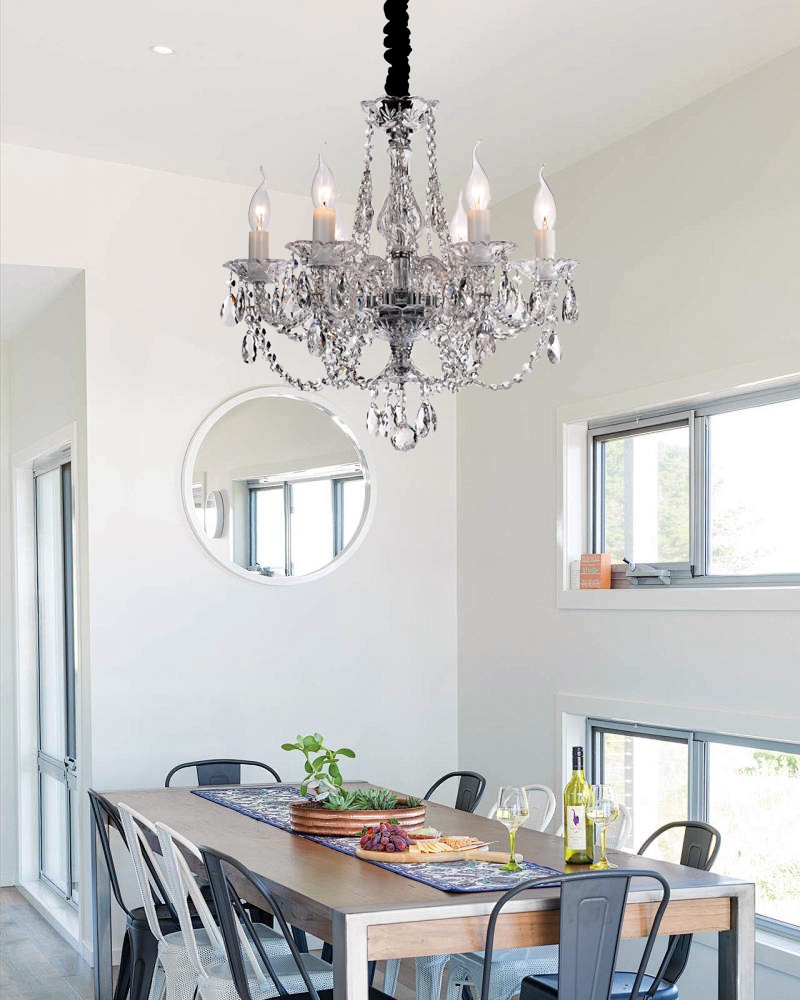 Antique glass chandelier