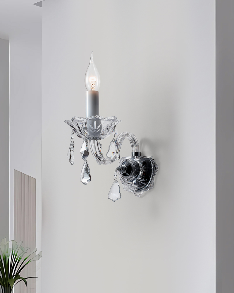 Crystal wall lamp