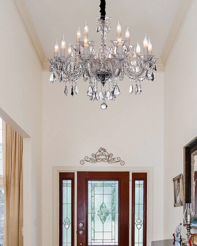 Antique crystal chandelier