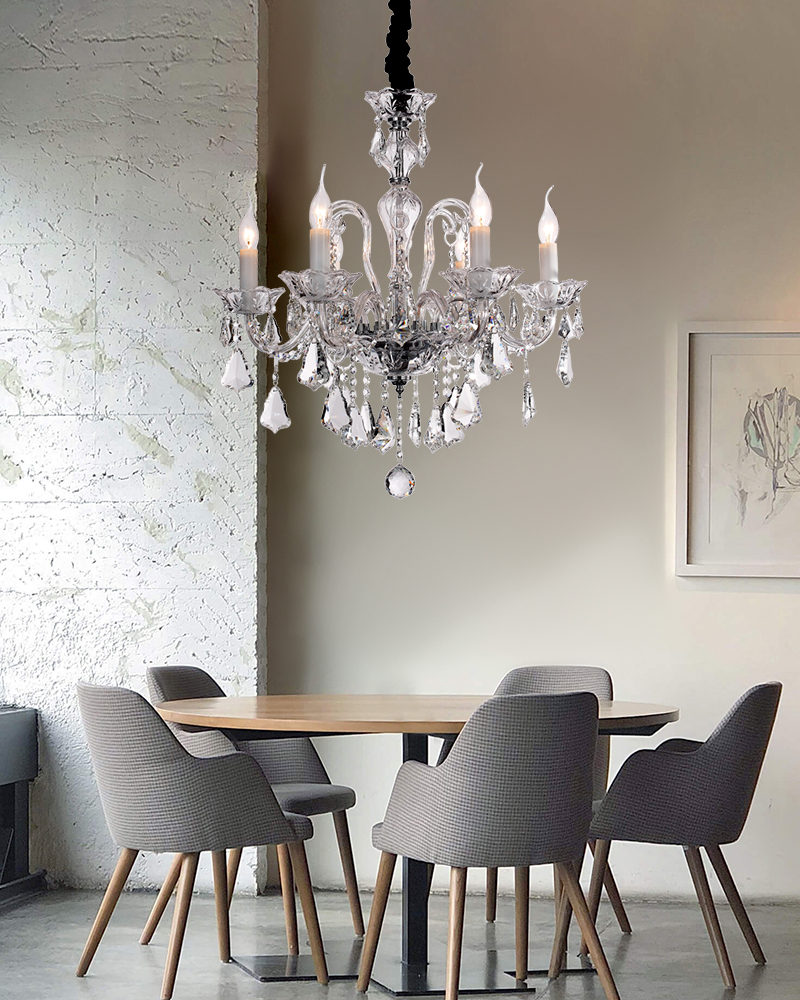 Antique crystal chandelier