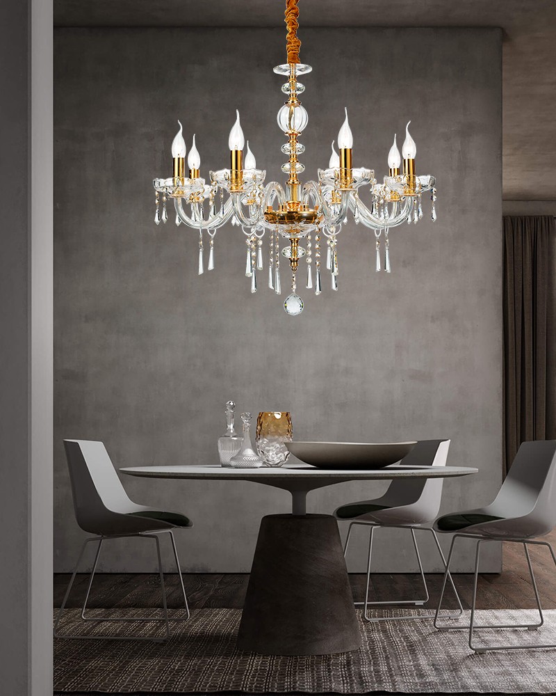 Traditional crystal chandelier